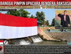 ‎Bangga Pimpin Upacara Bendera Raksasa, Wakil Ketua DPRD Pasuruan Muhammad Zaini: Ini Wujud Cinta Tanah Air
