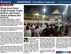 ‎Warga Arwet Dusun Krajan Kompak! Tradisi Barik an Jadi Simbol Syukur di Malam HUT ke-81 RI