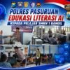 Polres Pasuruan Edukasi Literasi AI kepada Pelajar SMKN 1 Bangil