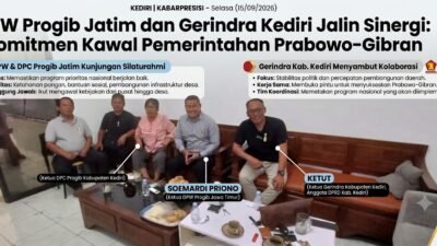 ‎DPW Progib Jatim dan Gerindra Kediri Jalin Sinergi, Komitmen Kawal Pemerintahan Prabowo-Gibran