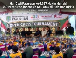 ‎Hari Jadi Pasuruan ke-1.097 Makin Meriah! 750 Pecatur se-Indonesia Adu Otak di Halaman DPRD