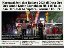 ‎Karnaval Seni dan Budaya 2026 di Desa Oro Oro Ombo Kulon Meriahkan HUT RI ke-81 dan Hari Jadi Kabupaten Pasuruan ke-1097