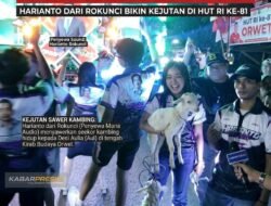 ‎Tak Cuma Kirab dan UMKM Berkah, di Orwet Ada Saweran Kambing! Harianto dari Rokunci Bikin Kejutan di HUT RI ke-81