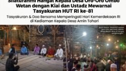 ‎Silaturahmi Hangat Kepala Desa Oro-Oro Ombo Wetan dengan Kiai dan Ustadz Mewarnai Tasyakuran HUT RI ke-81