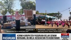 ‎Kormi Kabupaten Pasuruan Gelar Senam Bersama, Bu Mela: Kesehatan Itu Kebutuhan