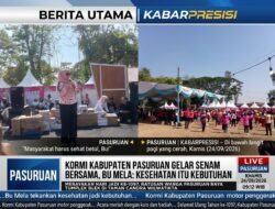 ‎Kormi Kabupaten Pasuruan Gelar Senam Bersama, Bu Mela: Kesehatan Itu Kebutuhan