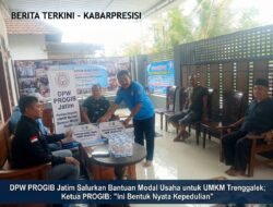 ‎DPW PROGIB Jatim Salurkan Bantuan Modal Usaha untuk UMKM Trenggalek, Ketua: “Ini Bentuk Nyata Kepedulian” ‎