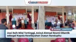 ‎Usai Raih Nilai Tertinggi, Azizul Ahmad Resmi Dilantik sebagai Kepala Kewilayahan Dusun Randupitu