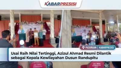‎Usai Raih Nilai Tertinggi, Azizul Ahmad Resmi Dilantik sebagai Kepala Kewilayahan Dusun Randupitu