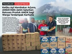 ‎Ketika Api Membakar Arjuno, AMDATARA Jatim Salurkan Ratusan Produk AMDK bagi Warga Terdampak Karhutla
