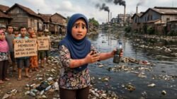 ‎Kali Wrati Membusuk, Warga Murka: “Mau Sampai Kapan Kami Dikasih Air Bau dan Gatal?”