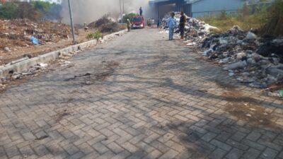 Terjadi Kebakaran di Kawasan Industri Pier, Tepatnya di Area IPAL